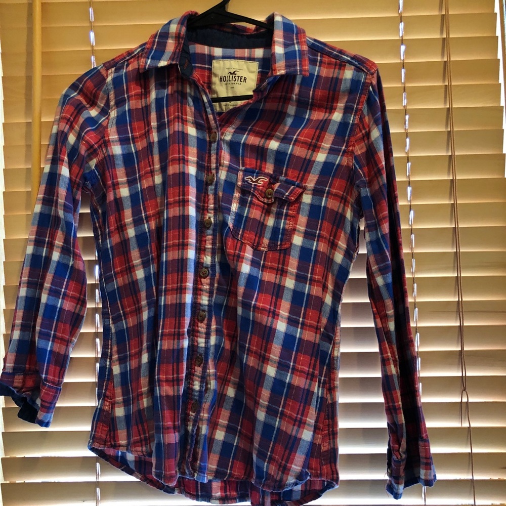 Holister Plaid Button Down